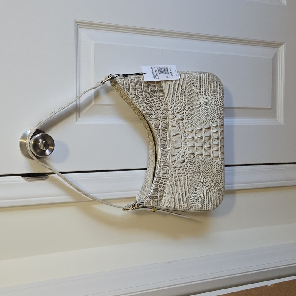 Brahmin Abbott Shoulder Bag In Ivory Dream Melbourne. NWT - Picture 15 of 16